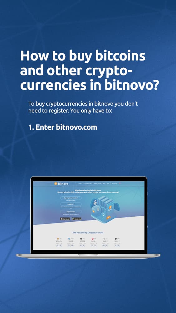 How to buy bitcoins and other cryptocurrencies in Bitnovo?