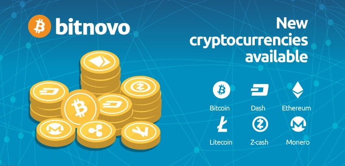 ¡Nuevas criptomonedas disponibles en la plataforma Bitnovo!