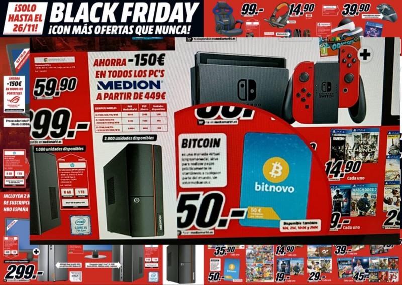 Black Friday: ¡Se lanza la compra de Bitcoins en MediaMarkt España!